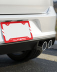 Numeric Racing Red Aluminum License Plate Frame