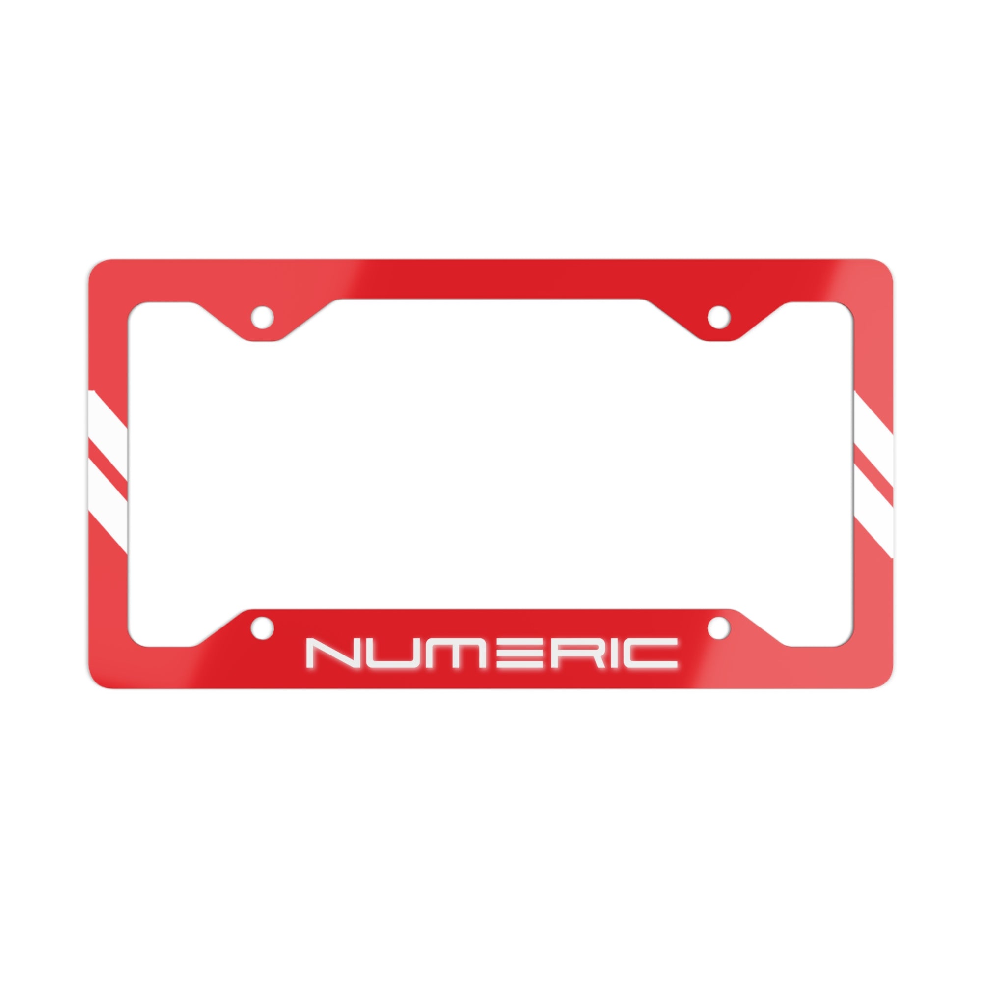 Numeric Racing Red Aluminum License Plate Frame