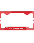 Numeric Racing Red Aluminum License Plate Frame