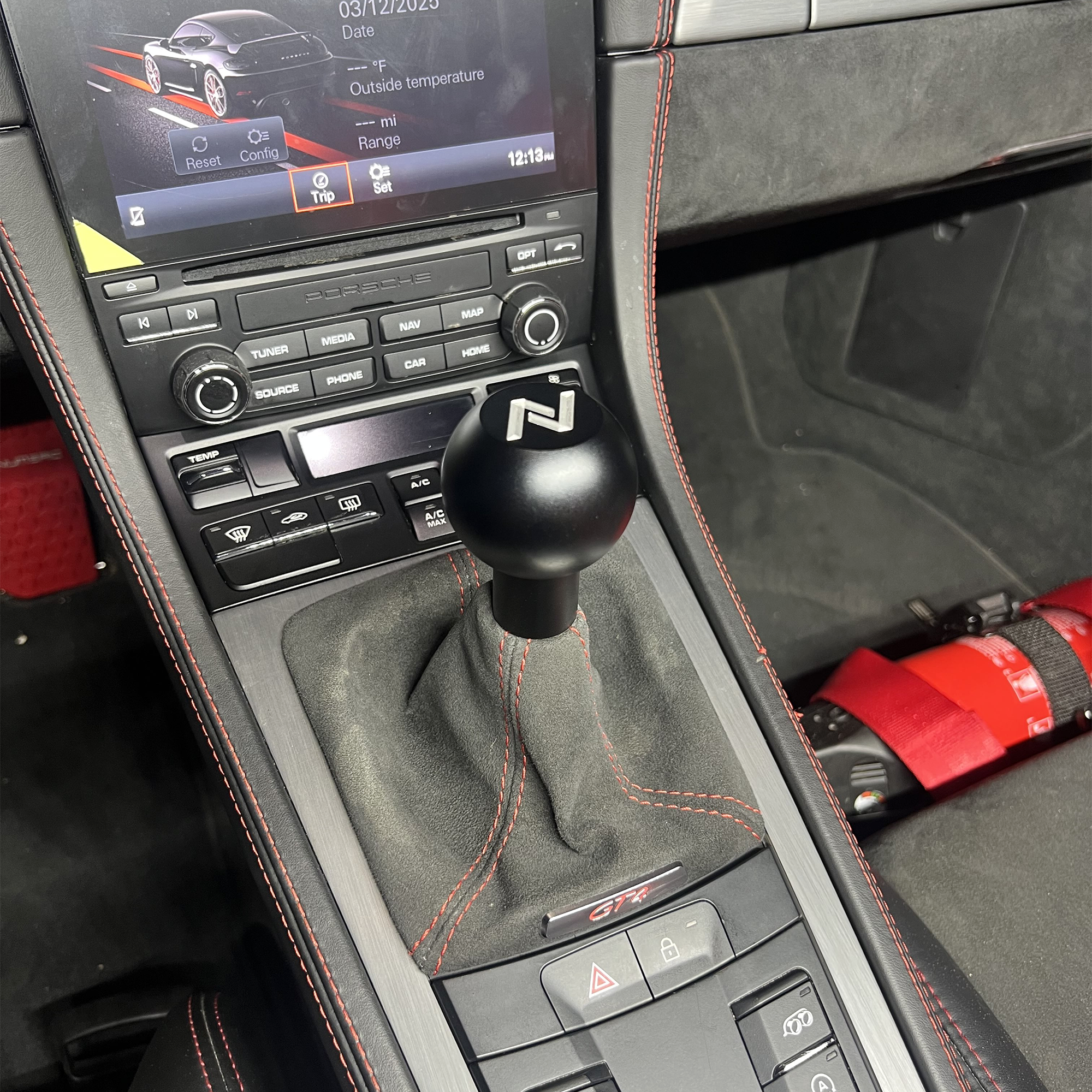 porsche gear knob Numeric Logo Billet Aluminum Weighted Shift Knob 718/981/991/992 – Numeric Racing