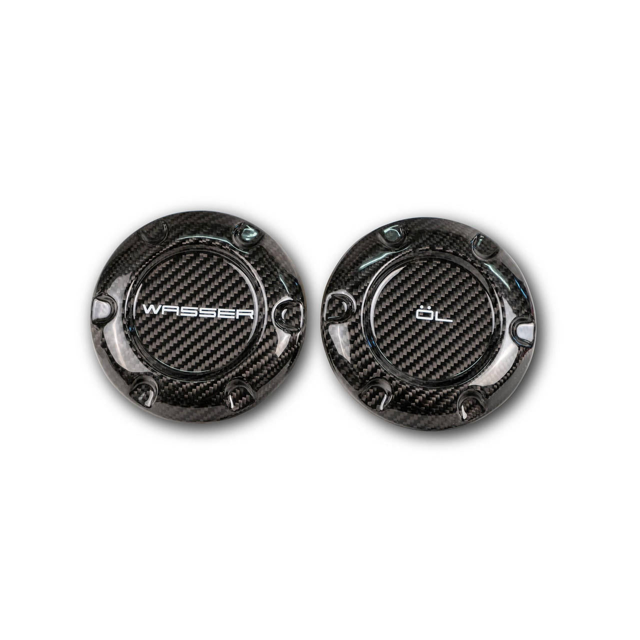 Porsche Cayman Carbon Fiber Oil & Water Caps