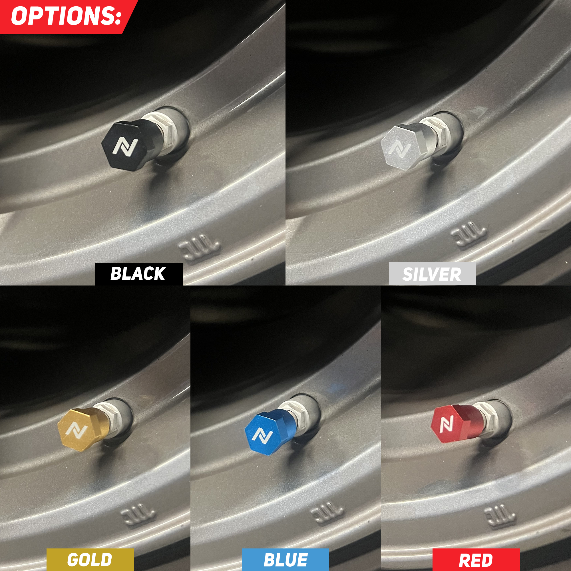 Billet Aluminum Valve Stem Caps