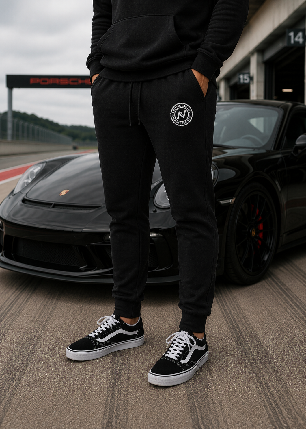 Embroidered Crest Fleece Jogger