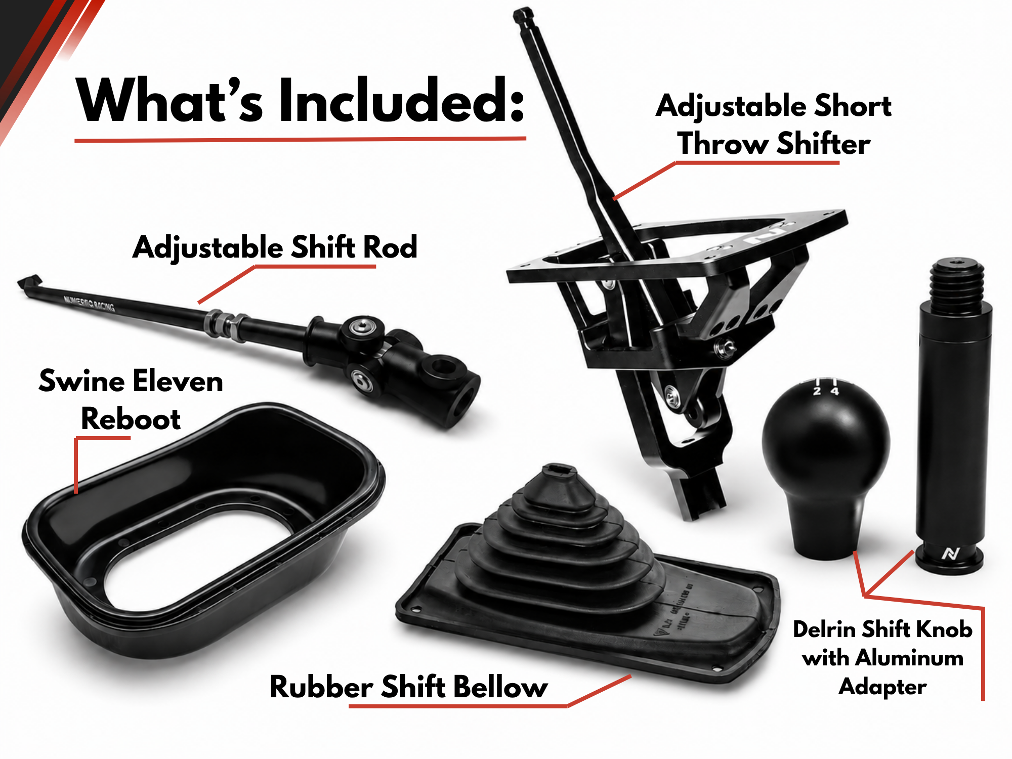 Complete Numeric Kit for Porsche 964/993 2WD