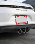 Numeric Racing Red Aluminum License Plate Frame