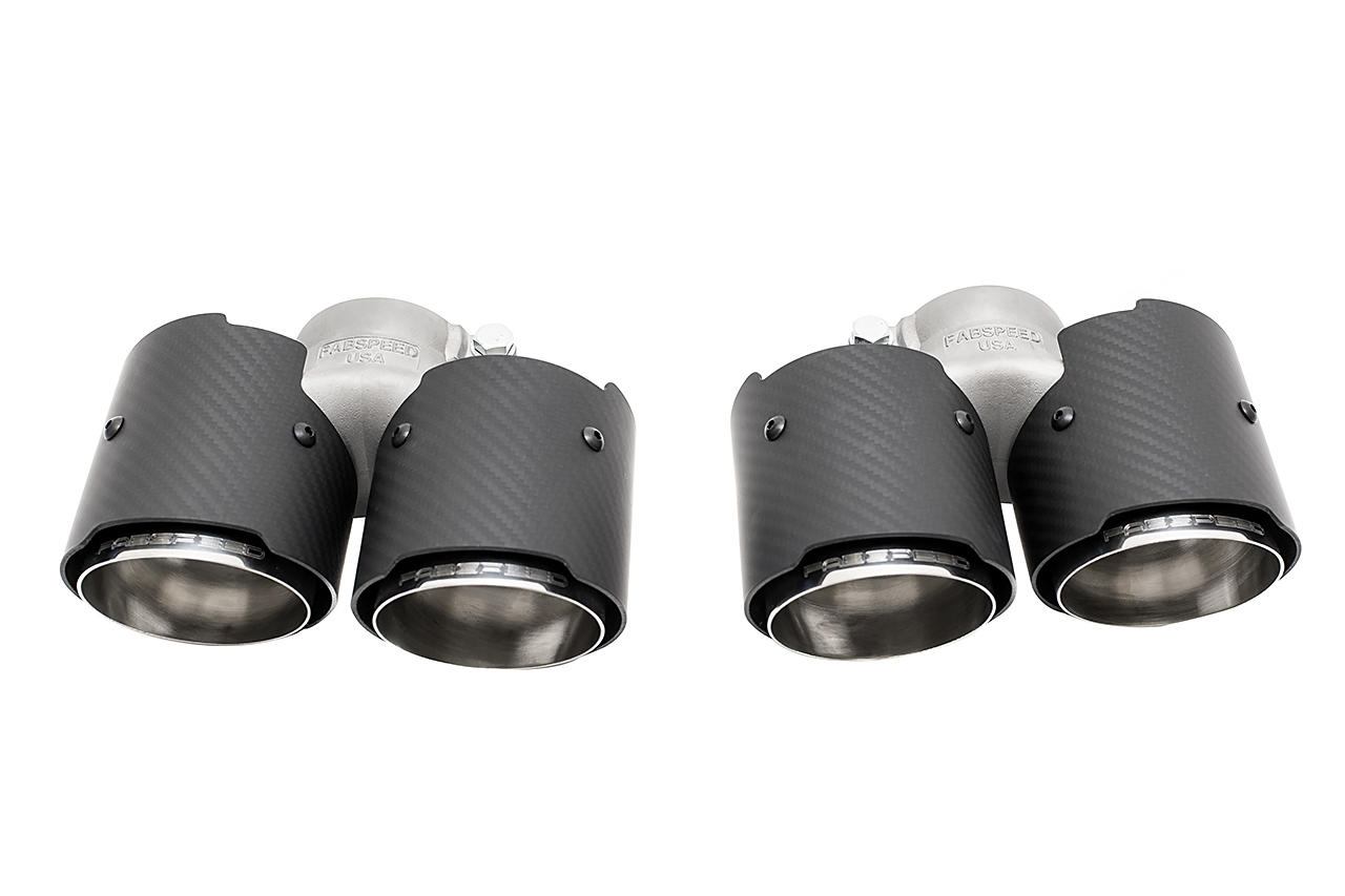Fabspeed Motorsport Carbon Porsche 997 Carrera Deluxe Quad-Style Tips 2005-2008